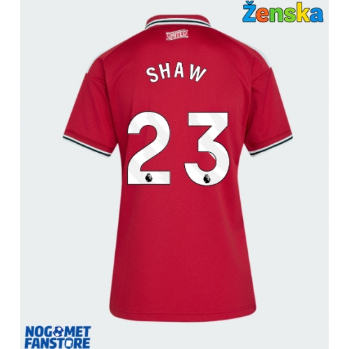 Manchester United Luke Shaw #23 Domaci Dres za Ženska 2026-27 Kratak Rukav